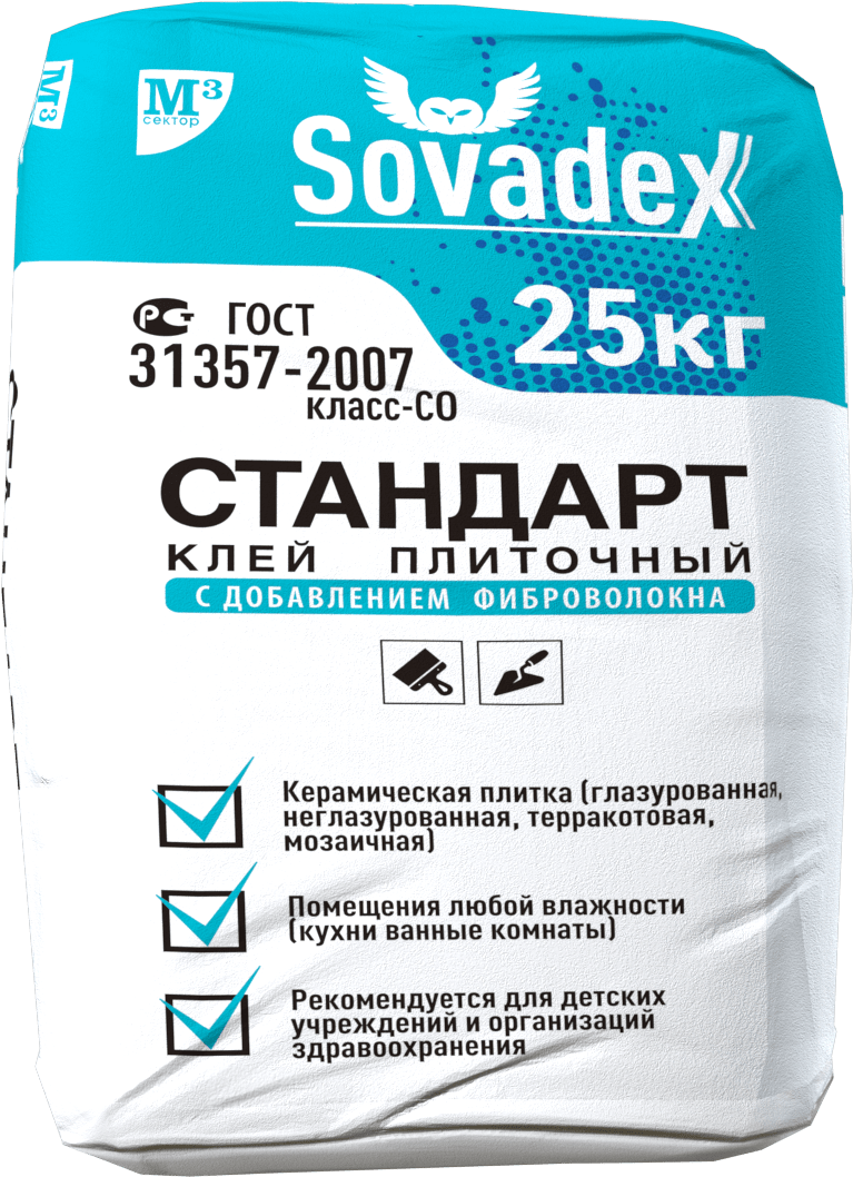 Стандарт 25. SOVADEX стандарт. Плиточный клей стандарт желтый. Калекум кафельный Serafix. Калекум кафельный Serafix расход.